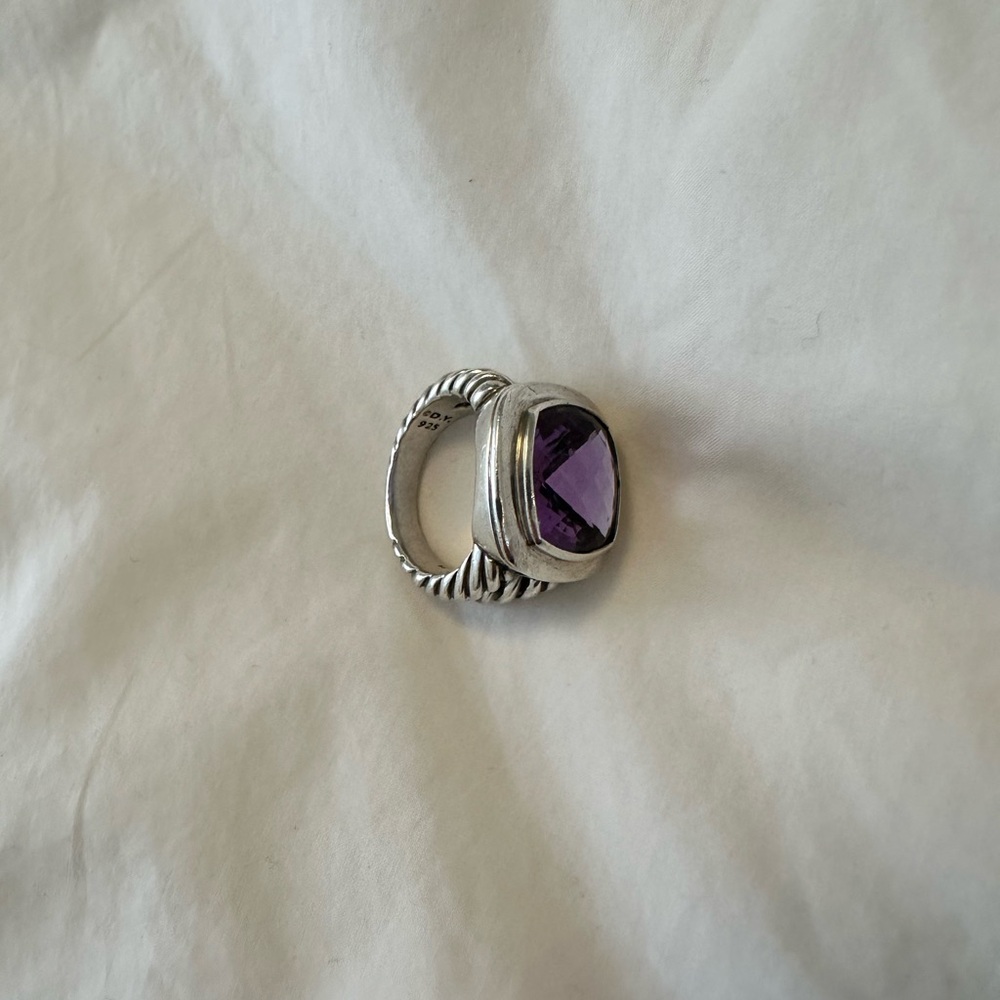 Authentic David Yurman 14mm Albion Amethyst size 7.5
